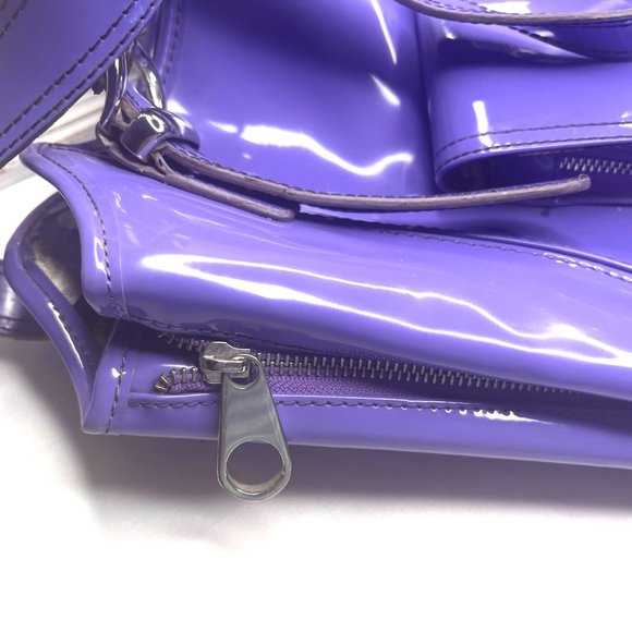 Ted Baker Lilac Patent Leather Handbag – Vintage 2000s – Excellent Condition - Picture 11 of 12